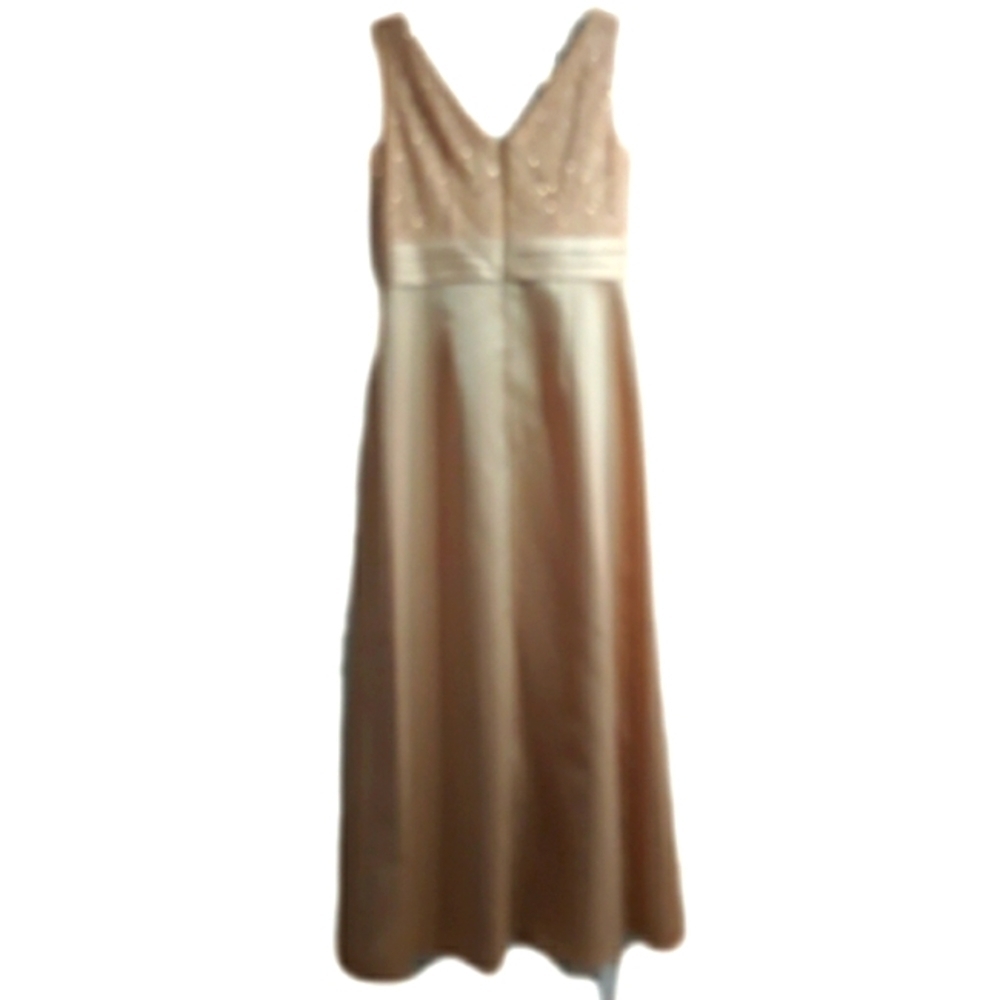 Patra 2 Pieces Dress With Matching Lace Bolero Cream Gown Long Dress Size 8 - Picture 5 of 15